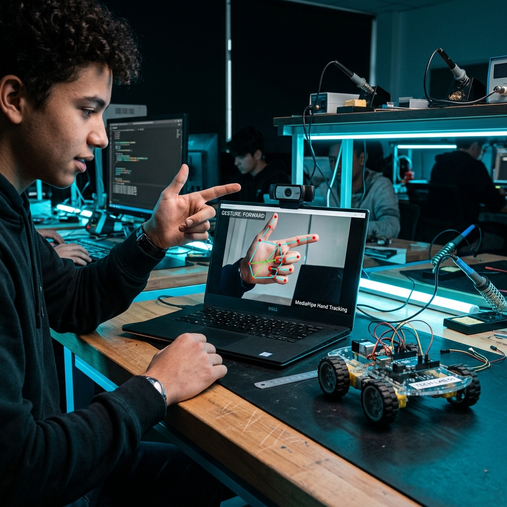 Gesture Control Robot